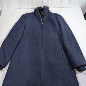 J Crew size 4 Italian Wool Navy blue Lined Coat